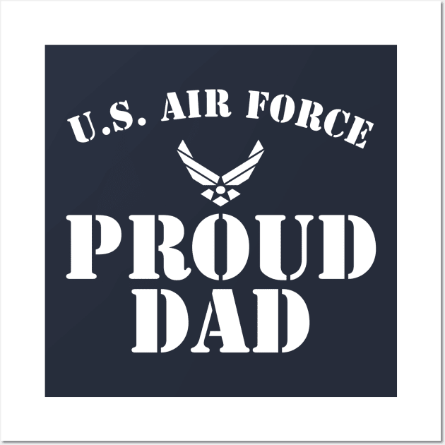 Best Gift for Army - Proud U.S. Air Force Dad Wall Art by chienthanit